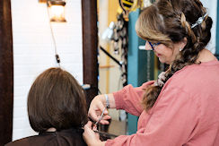 Carmen Cutting Hair